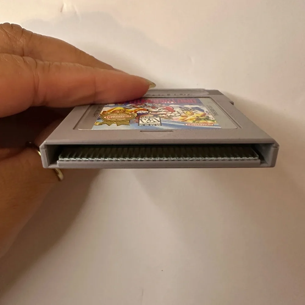 Vintage Nintendo Game Boy Portable Console in Gray with Super Mario Land